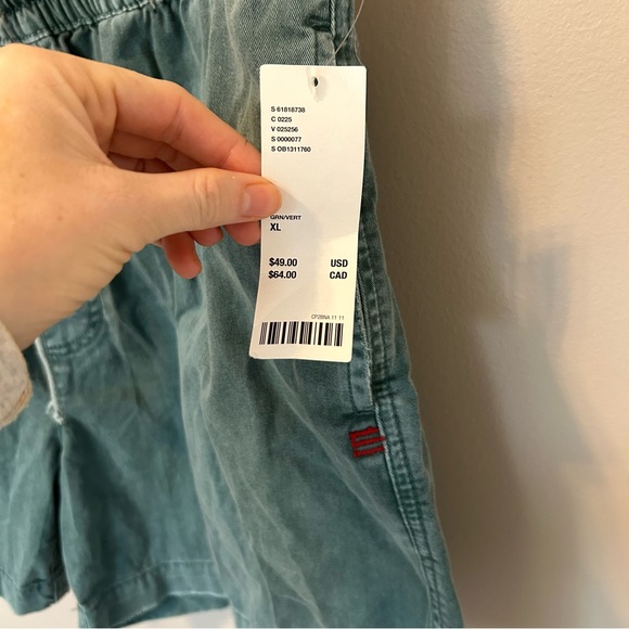 NWT Casual Green Drawstring Shorts - Picture 4 of 11